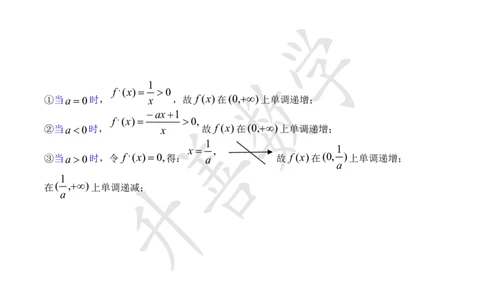 函数单调性之分类讨论_高中三年全科资料_高中_高中知识点整理_数学