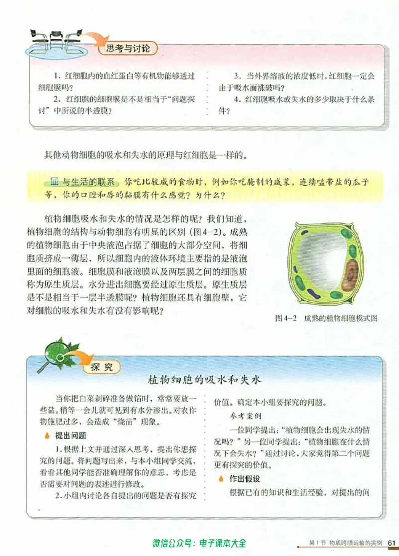 必修1《分子与细胞》_高中三年全科资料_高中_高中电子教材_旧教材_高中生物（人教旧版）_高中生物必修1-3（3本）