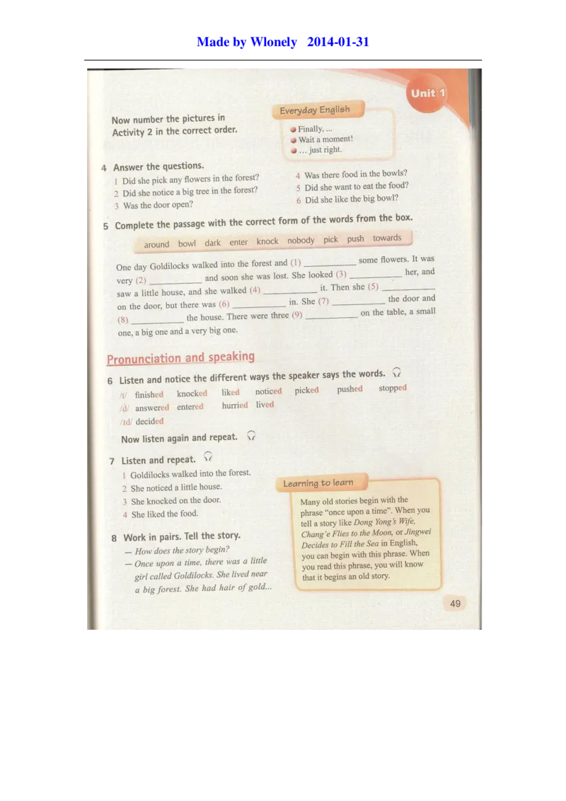 2013年外研版七年级下册电子课本_初中电子课本_初中7-9年级各学科下册电子课本_（外研版）7-9年级英语电子课本