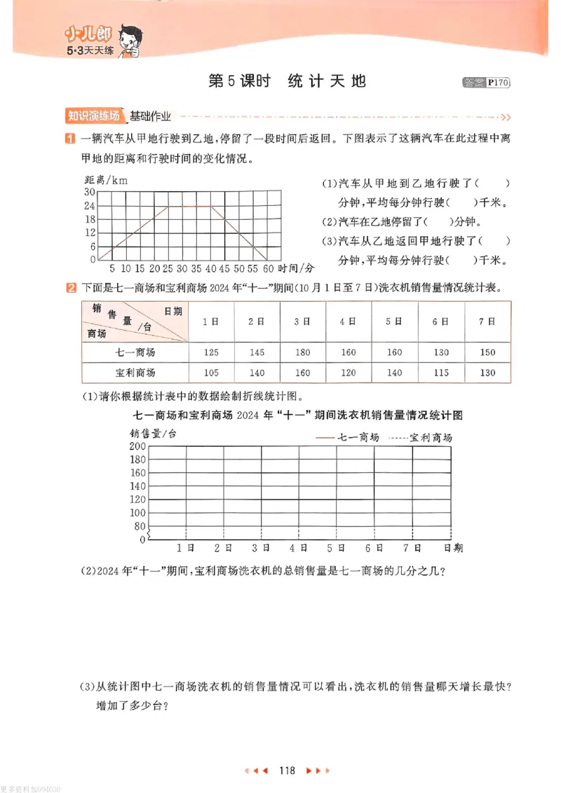 53天天练苏教数学5下_26春53小学系列合集_2-6年级数学下册苏教版《53天天练》_53天天练苏教数学5下