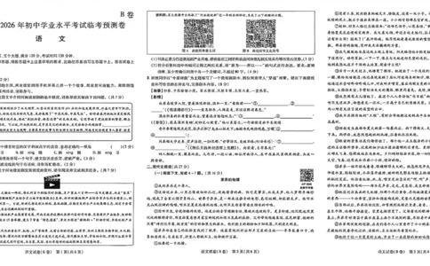 2026《天星密封卷&bull;河南中考临考预测卷》长卷_中考押题2026《中考押题》系列（9科全套实时更新中）_2026版中考《天星临考预测卷》7科全套（安徽、河南、江西）