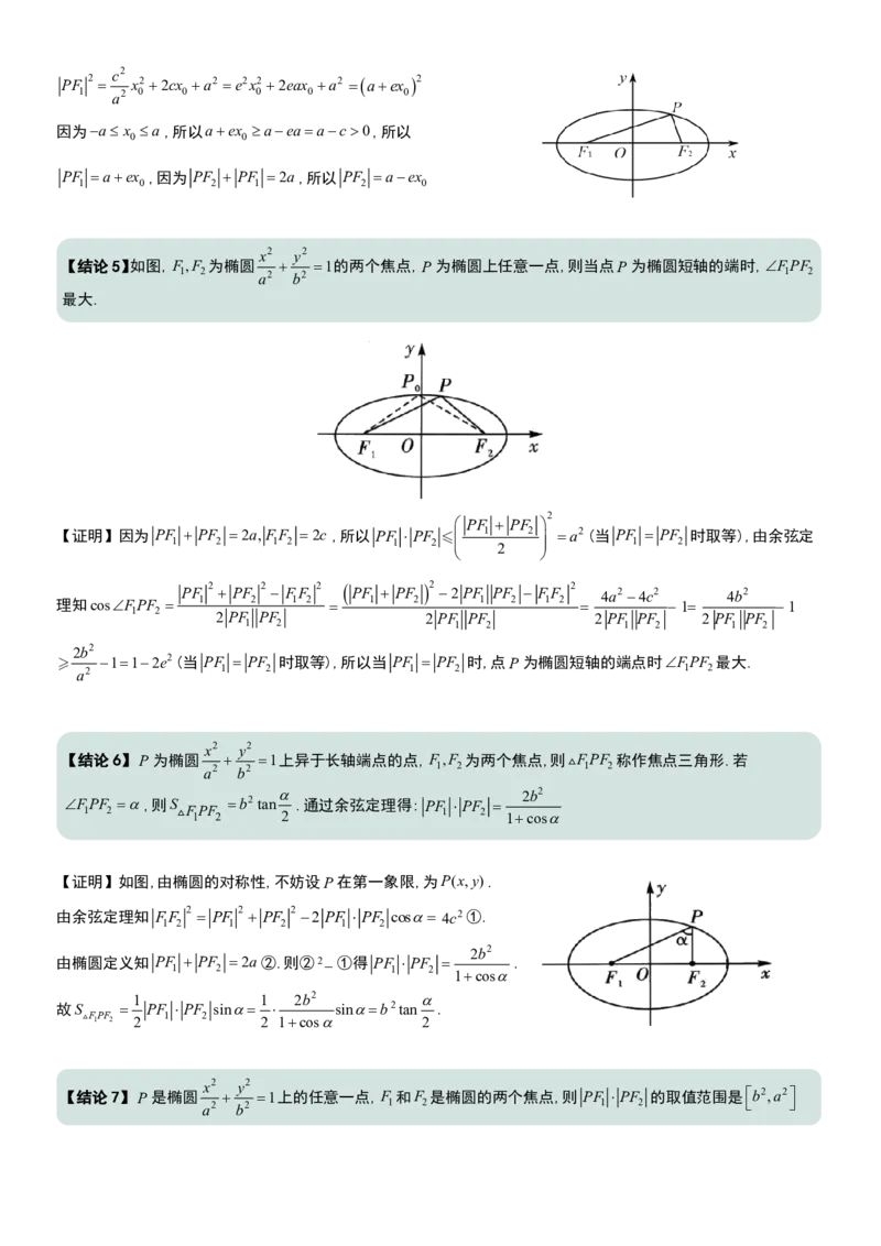 圆锥曲线60条核心二级结论+证明_高中三年全科资料_高中三年全科资料_数学