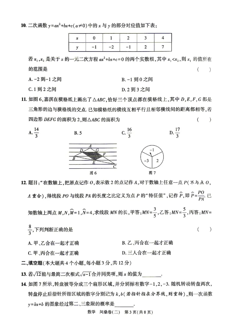2026《河北中考&bull;问鼎卷》数学(二)_中考押题2026《中考押题》系列（9科全套实时更新中）_2026版中考《问鼎一二卷》7科+考前天天练（河北）_2026《河北中考&bull;问鼎卷》数学