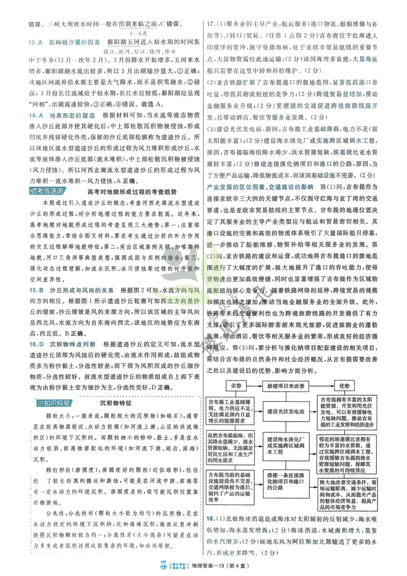 地理解析册_高中三年全科资料_高中_2026版高考《金考卷特快专递》9科全套（2期）