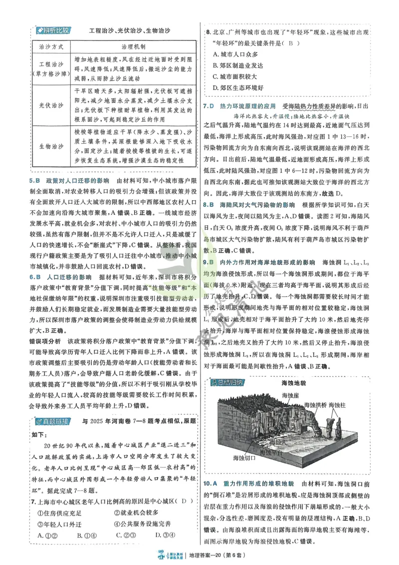 地理解析册_高中三年全科资料_高中_2026版高考《金考卷特快专递》9科全套（2期）