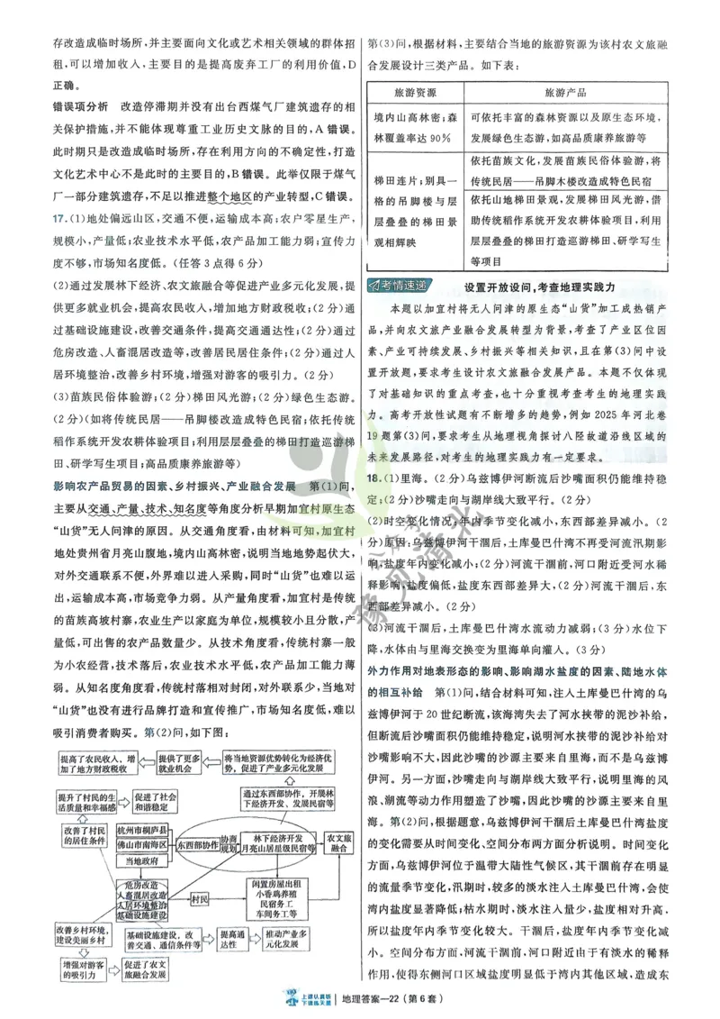 地理解析册_高中三年全科资料_高中_2026版高考《金考卷特快专递》9科全套（2期）