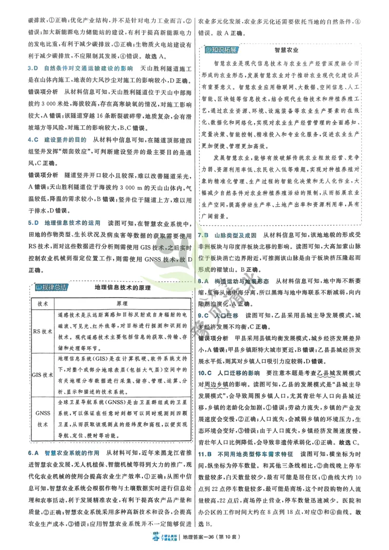 地理解析册_高中三年全科资料_高中_2026版高考《金考卷特快专递》9科全套（2期）