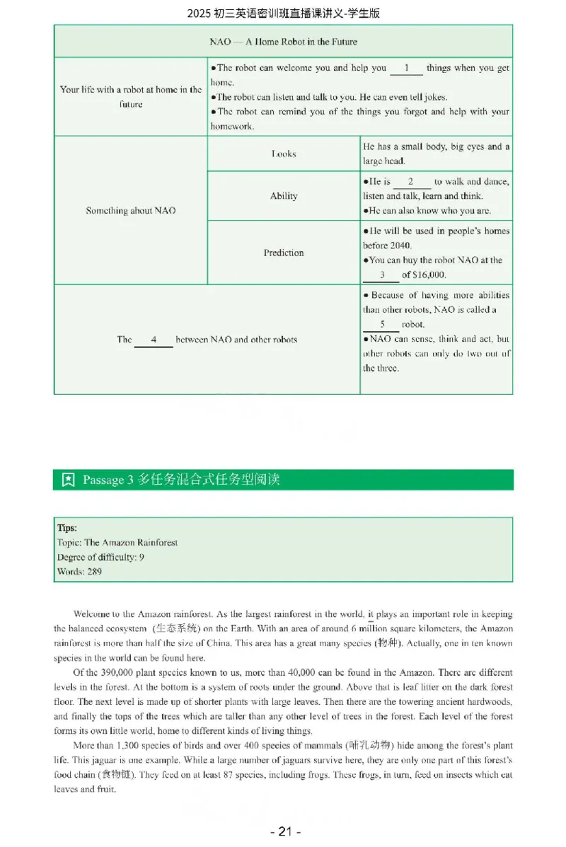 2025《中考密训班&bull;英语》直播课讲义(学生版)_2026中考押题卷合集_2026新中考中考全科资料_《中考密训班试卷&bull;英语》全国通用