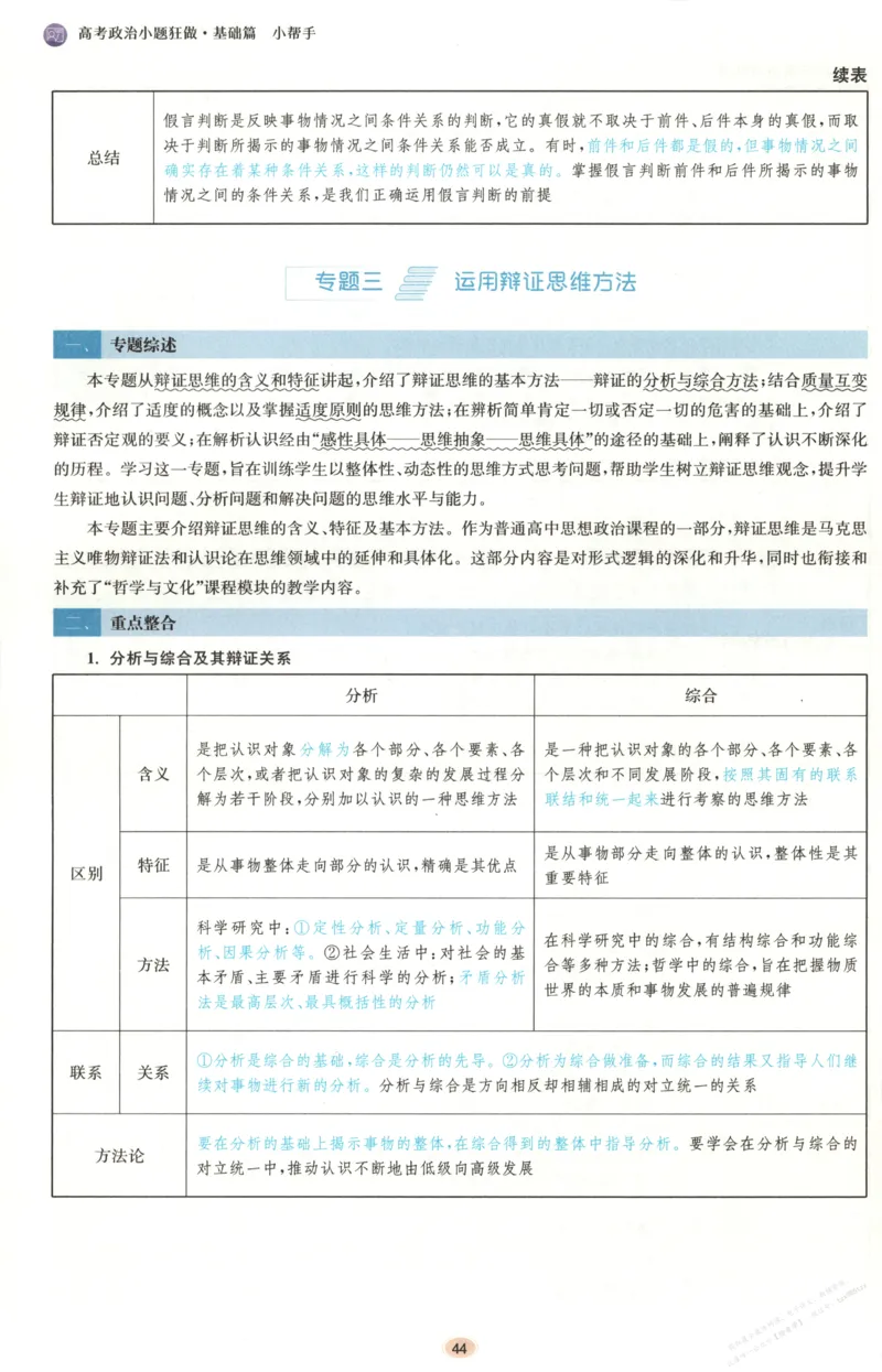小帮手_高中三年全科资料_高中_高中1_2026版高考《小题狂做》基础篇+教材篇(持续更新中）_2026小题狂做基础篇政治