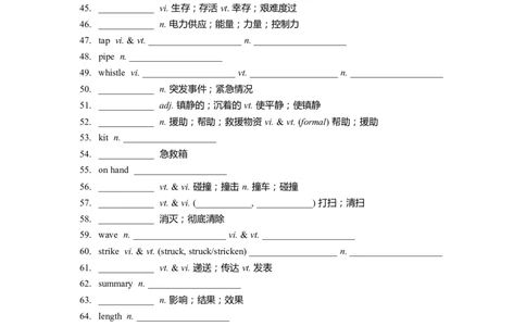 单词默写卡片（英汉互译）新人教版必修一Unit4_高中三年全科资料_高中_高中1_《高中英语单词默写表》(1)_人教版_新人教单词默写卡片_单词默写卡片新人教版必修一
