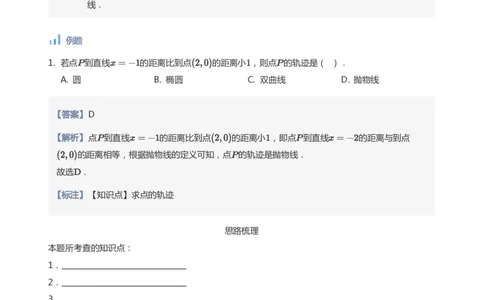 抛物线(教师版)_高中三年全科资料_高中_学而思高中数学（暑假衔接）面授升高..高二.高三_学而思面授班升高二暑期讲义+题集
