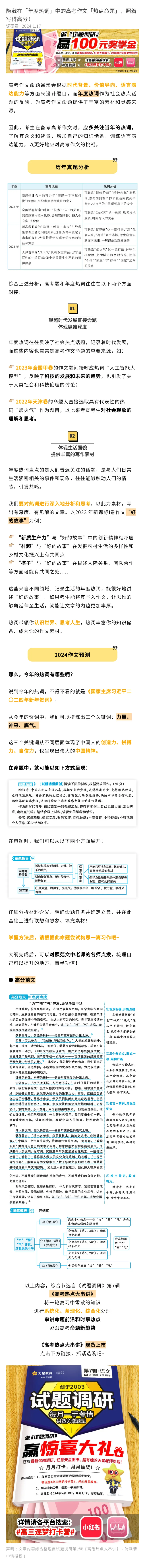 年度热词中的高考作文命题热点_高中三年全科资料_高中_1高中基础资料包_D-日常作文素材积累