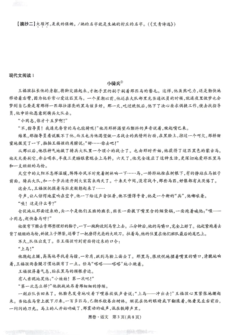 2026《万唯中考&bull;贵州黑白卷》语文黑卷_中考押题2026《中考押题》系列（9科全套实时更新中）_万唯2026版初中《万唯黑白卷》7科全套（贵州）