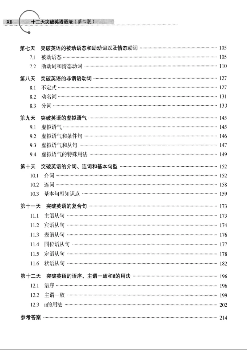 十二天突破英语语法第2版(武峰)_高中三年全科资料_高中_高中知识点整理_英语