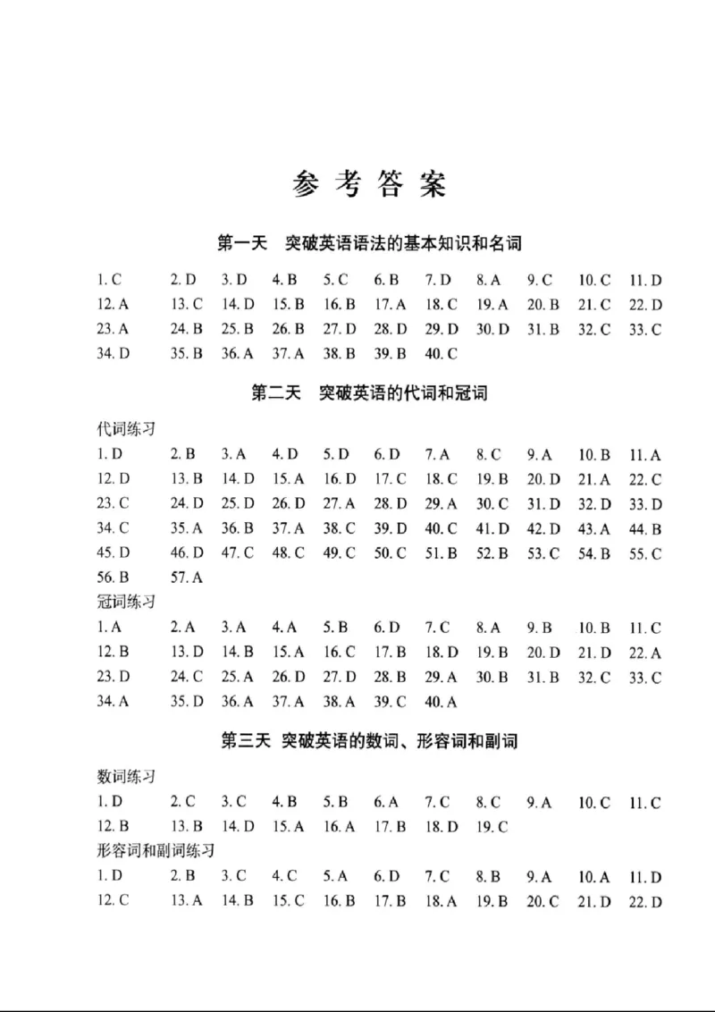 十二天突破英语语法第2版(武峰)_高中三年全科资料_高中_高中知识点整理_英语