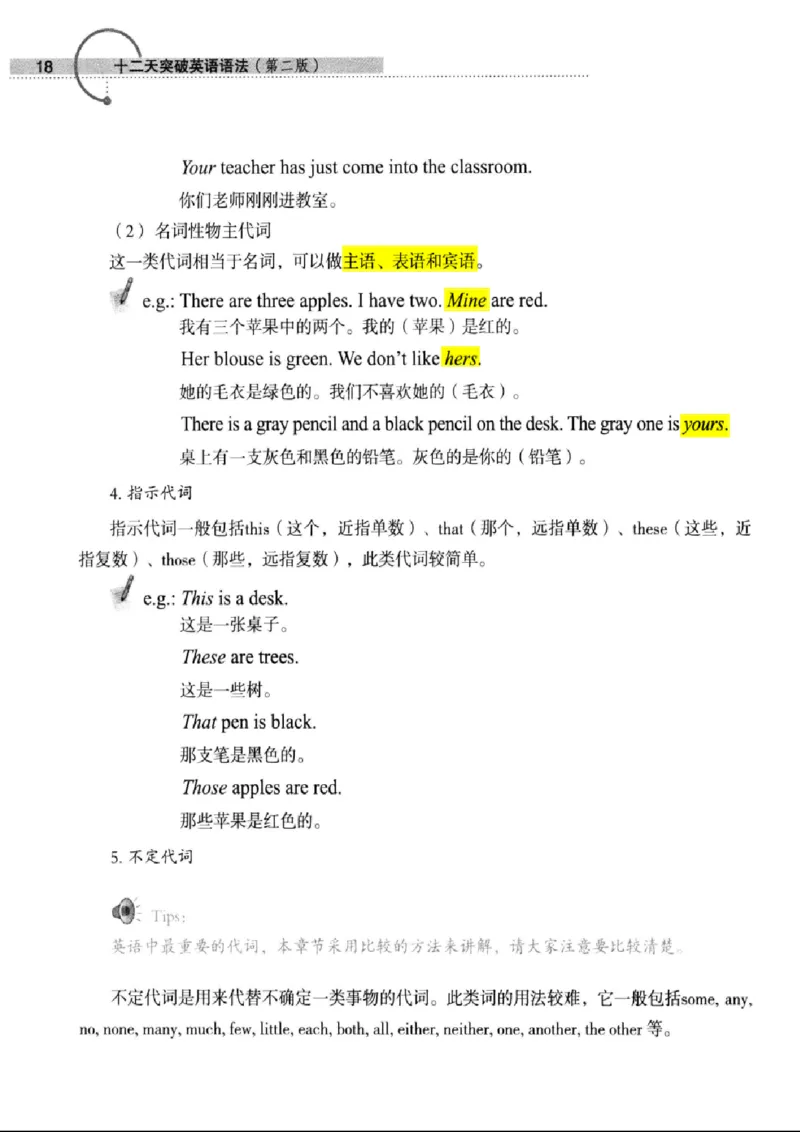 十二天突破英语语法第2版(武峰)_高中三年全科资料_高中_高中知识点整理_英语