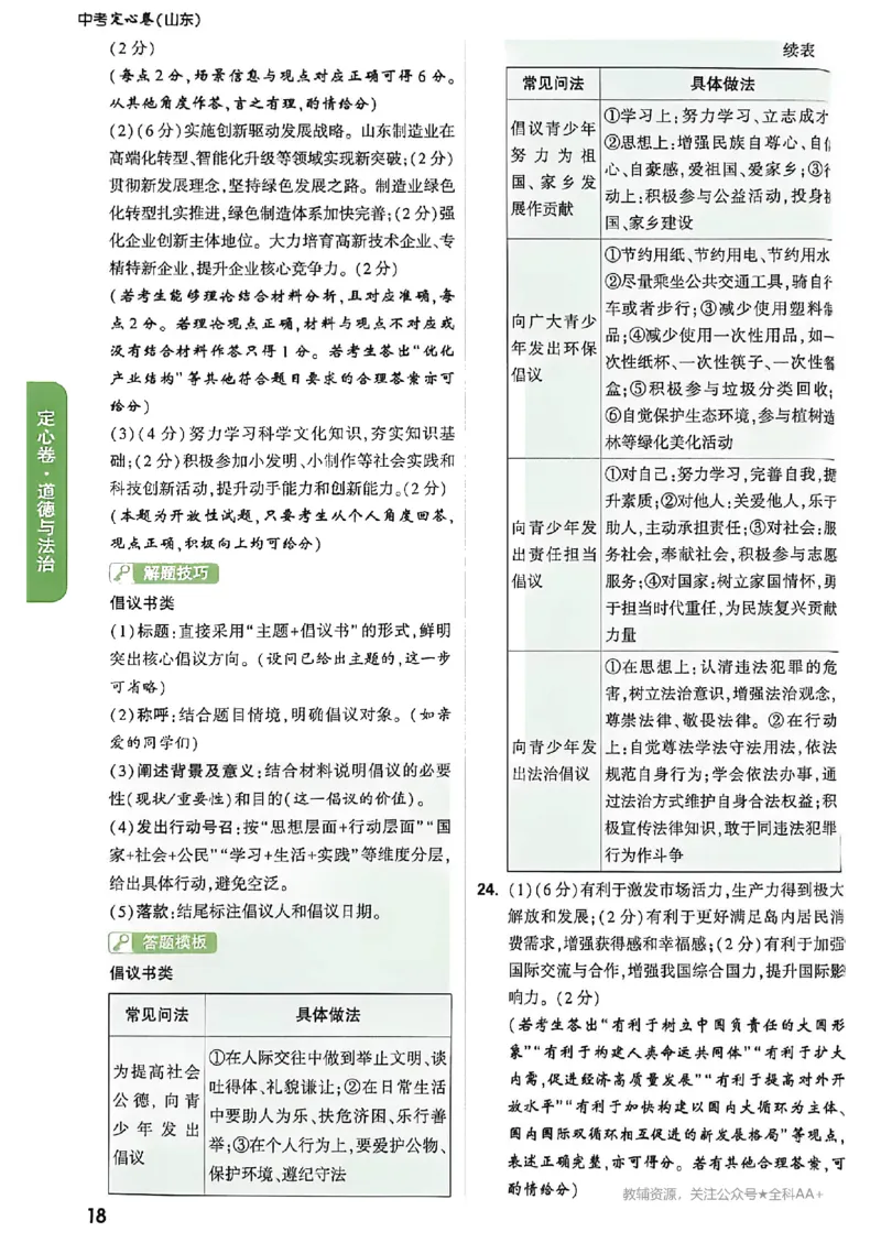 2026《万唯中考&bull;河南定心卷》7科答案_中考押题2026《中考押题》系列（9科全套实时更新中）_2026万唯中考定心卷[河南7科]