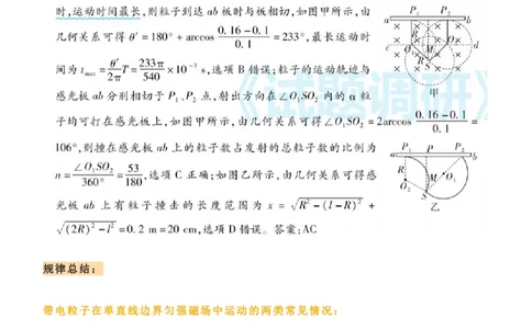 带电粒子在磁场中的运动轨迹与几何关系_高中三年全科资料_高中_1高中基础资料包_A-高中必背9科知识点_物理