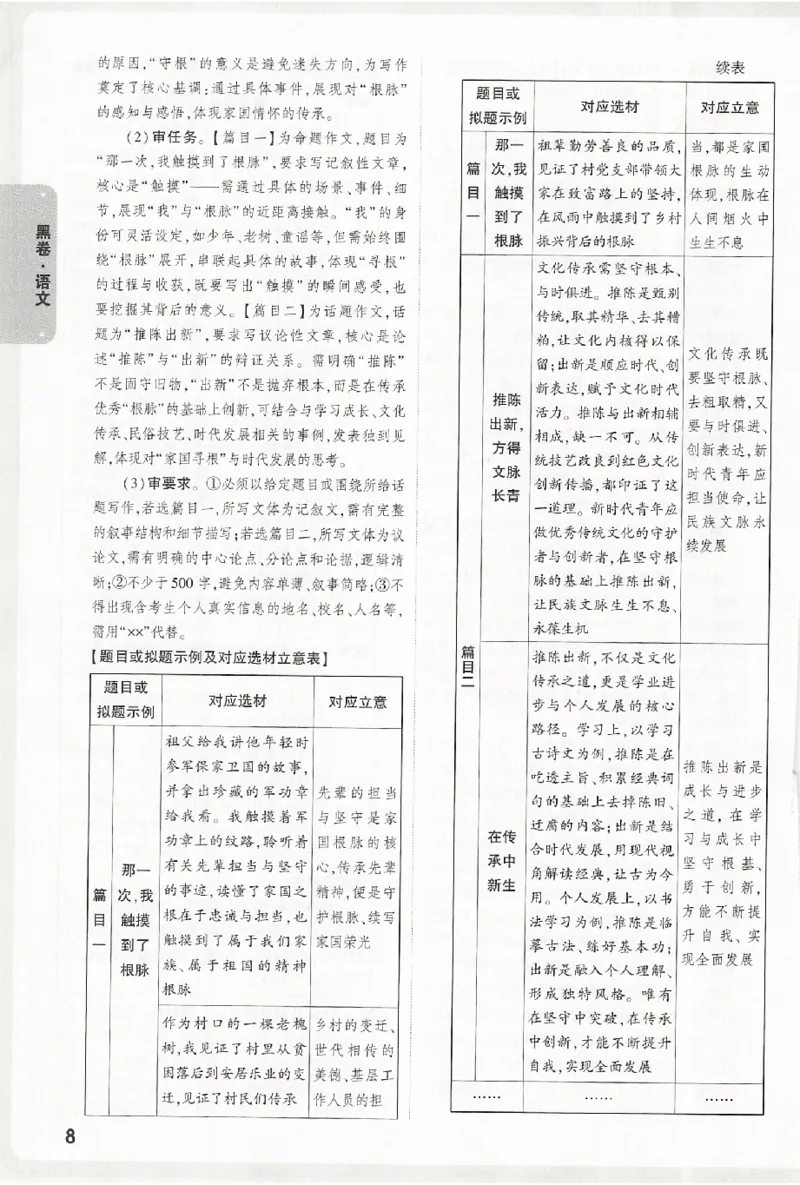 2026《万唯中考&bull;浙江黑白卷》语文黑卷答案_中考押题2026《中考押题》系列（9科全套实时更新中）_万唯2026版初中《万唯黑白卷》7科全套（浙江）