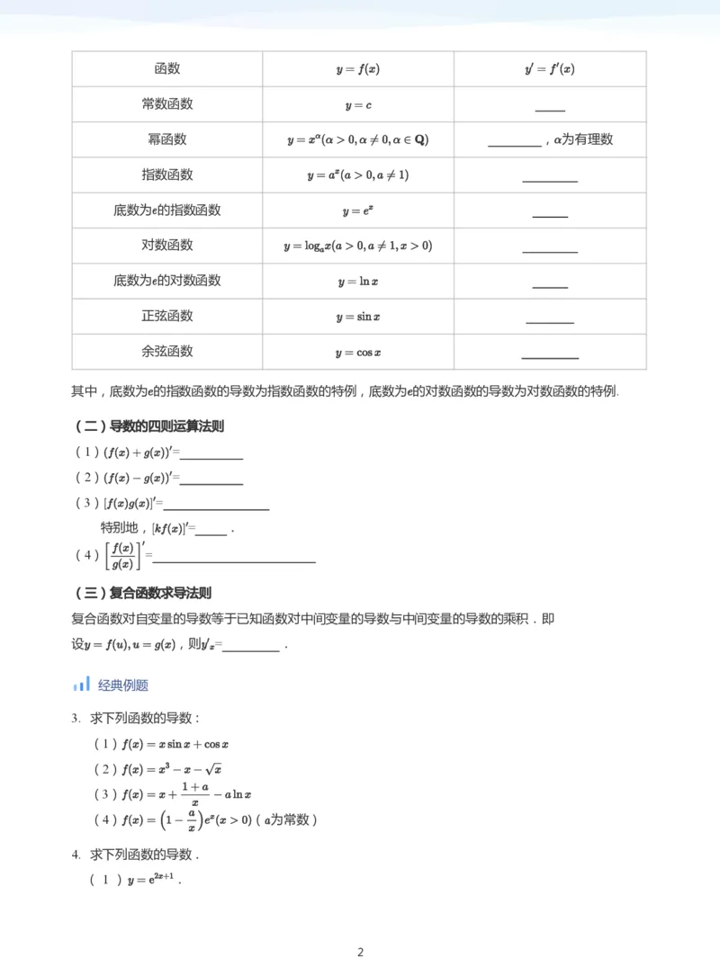 导数与单调性和极最值(学生版)_高中三年全科资料_高中_学而思高中数学（暑假衔接）面授升高..高二.高三_学而思高中面授升高三暑假讲义+题集（小一轮）