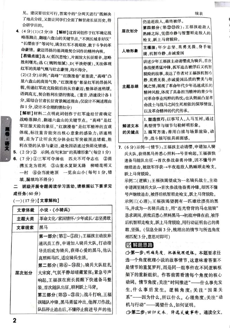 2026《万唯中考&bull;甘肃黑白卷》语文黑卷答案_中考押题2026《中考押题》系列（9科全套实时更新中）_2026《万唯中考&bull;甘肃黑白卷》5科_2026《万唯中考&bull;甘肃黑白卷》语文