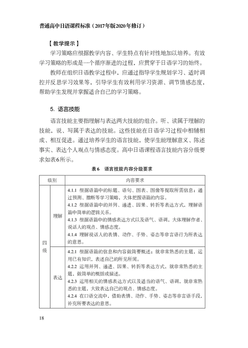 17.普通高中日语课程标准（2017年版2020年修订）_电子课本_《普通高中课程标准》