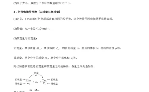 1.1分子动理论的基本内容（举一反三讲义）（解析版）_2026高考物理_222026版物理《高考一轮复习举一反三》全国版_2026《高中物理&bull;举一反三系列》选修三(RJ)_第一章分子动理论