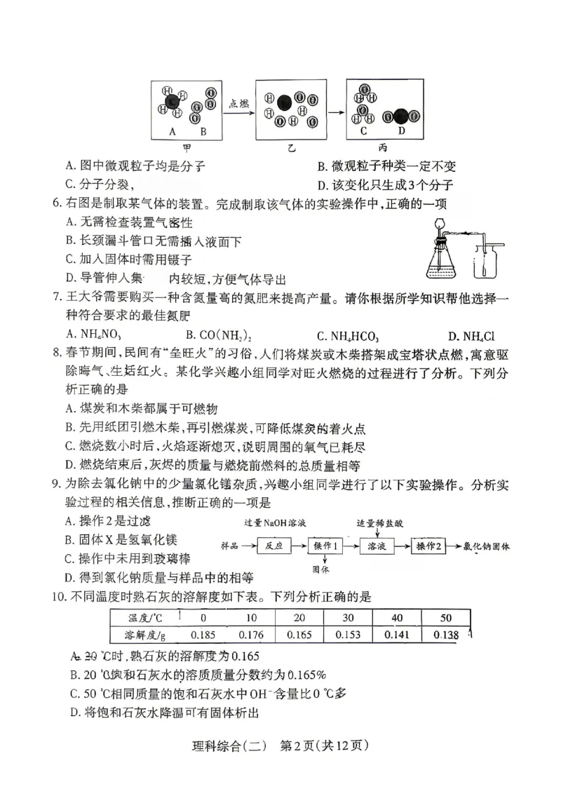 2026《山西中考&bull;靶向模考试卷二》理综试卷_中考押题2026《中考押题》系列（9科全套实时更新中）_2026版中考《靶向模考试卷二》7科全（山西）