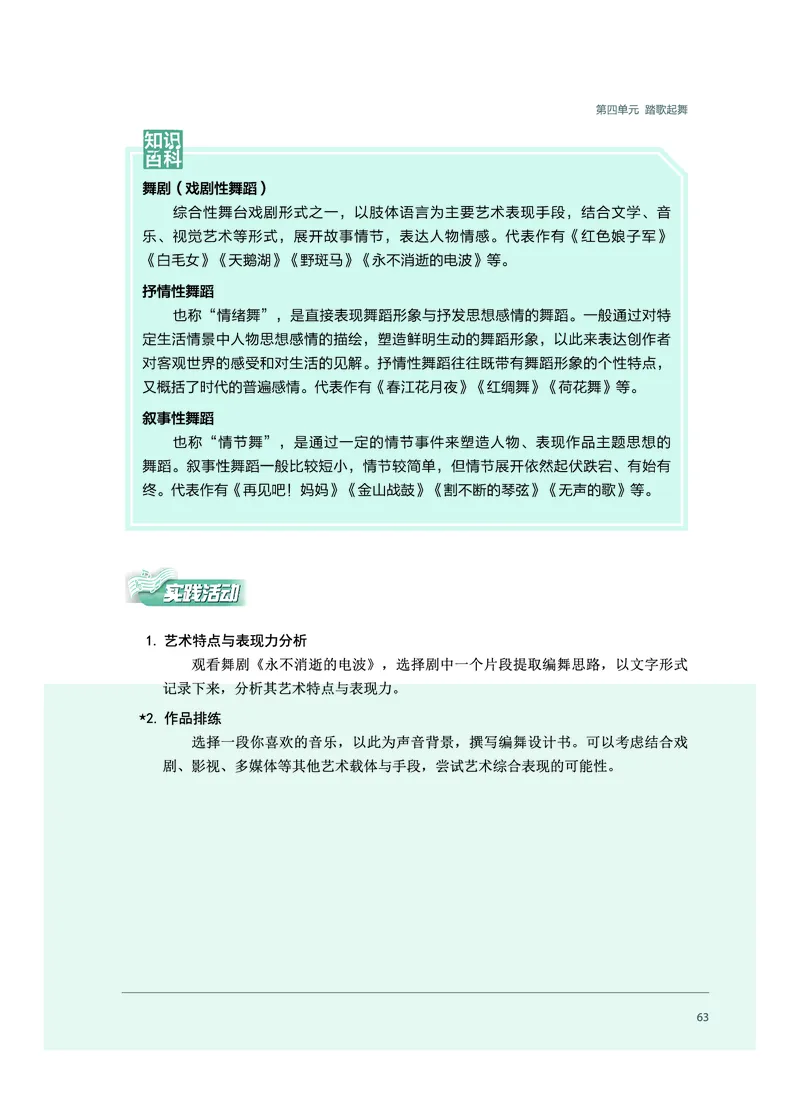 必修5音乐与舞蹈_高中三年全科资料_高中_高中电子教材_高中音乐_沪教版
