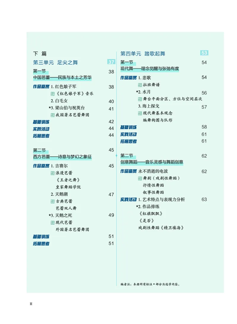 必修5音乐与舞蹈_高中三年全科资料_高中_高中电子教材_高中音乐_沪教版