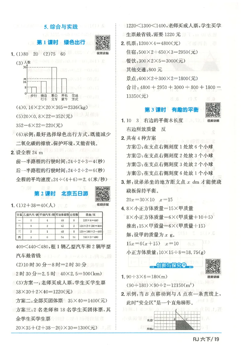 6下《阳光同学课时优化作业》数学人教版26春_2026春人教数学《阳光同学课时优化作业》_6下《阳光同学课时优化作业》数学人教版26春
