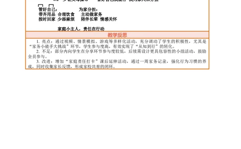 6.2《少让父母操心&mdash;&mdash;管好自己我能行我为家人来分担》教案设计_26新三年级道法下册（统编版）_版本一_部编版道德与法治3下_2026春新版_第二套_759