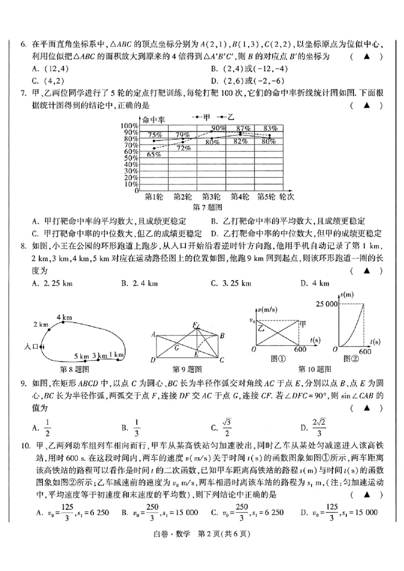 2026《万唯中考&bull;浙江黑白卷》5科白卷_中考押题2026《中考押题》系列（9科全套实时更新中）_万唯2026版初中《万唯黑白卷》语英数理化（甘肃）_2026《万唯中考黑白卷》多地方版