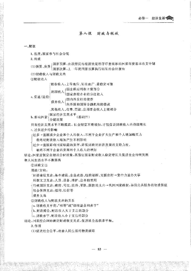 政治高考状元班提分笔记_高中三年全科资料_高中_高中1_《高考状元班提分笔记》