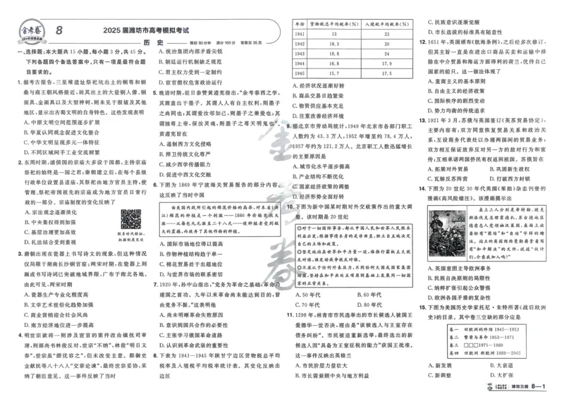 历史_高中三年全科资料_高中_2026版高考《金考卷特快专递》9科全套（2期）