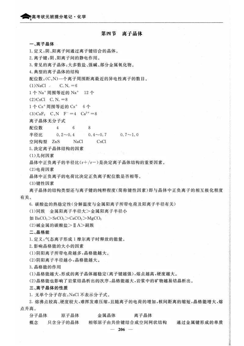 化学高考状元班提分笔记_高中三年全科资料_高中_高中1_《高考状元班提分笔记》