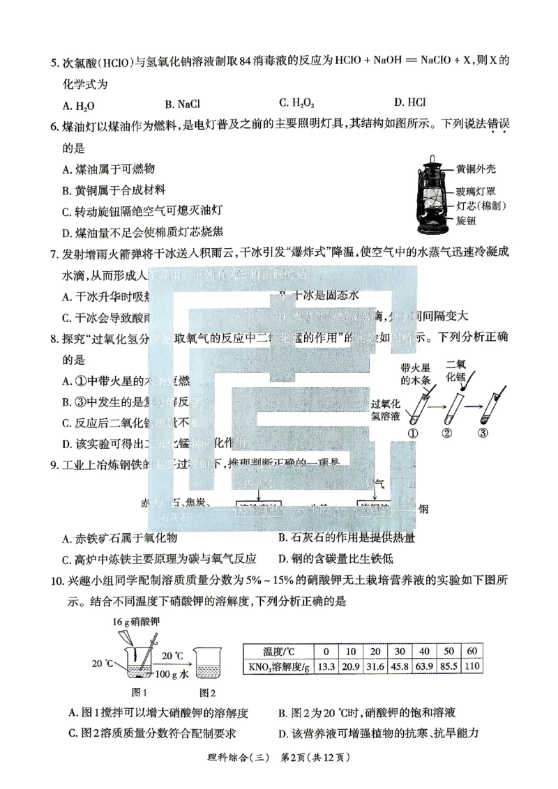 2026《山西中考&bull;方向卷》理科综合_中考押题2026《中考押题》系列（9科全套实时更新中）_2026版初中《山西中考方向卷》数学、理综、文综