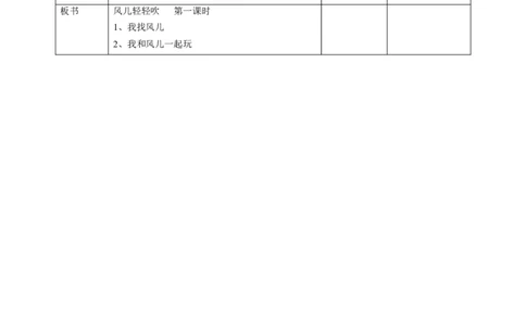 5风儿轻轻吹第一课时教案_26新一年级道法下册（统编版）_老课标资料_2、教学教案部编一下道法_教案1