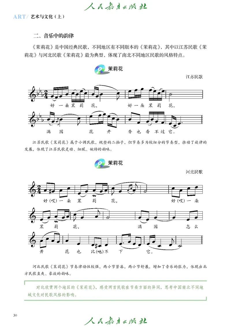 必修2艺术与文化（上）_高中三年全科资料_高中_高中电子教材_高中艺术_人教版