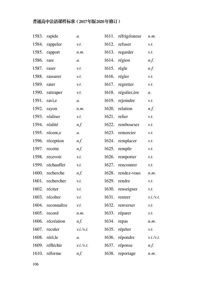 20.普通高中法语课程标准（2017年版2020年修订）_电子课本_《普通高中课程标准》