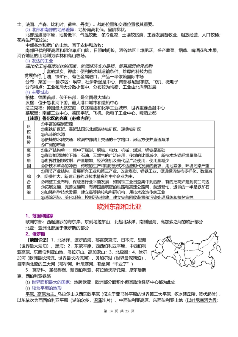 地理常识集合_高中三年全科资料_高中_高中知识点整理_地理