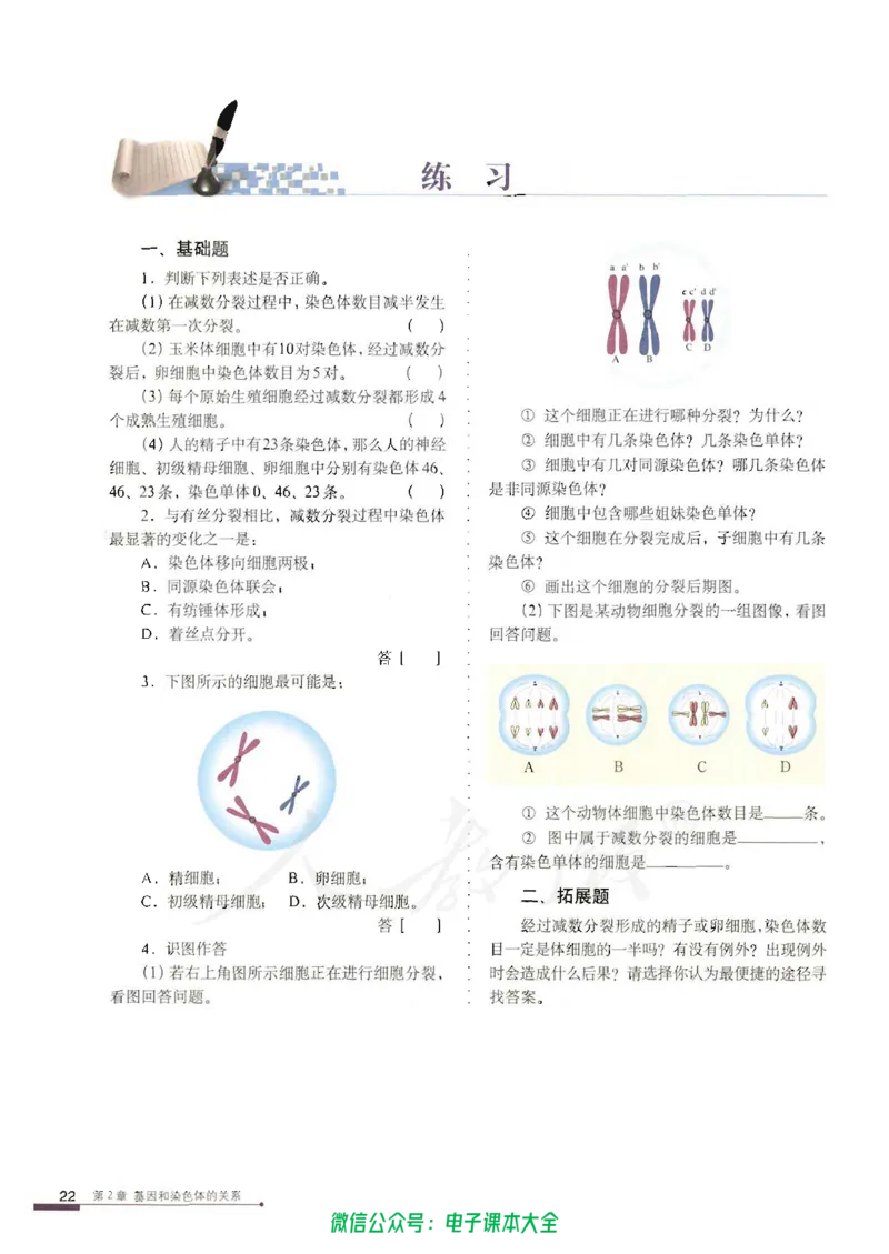 必修2《遗传与进化》_高中三年全科资料_高中_高中电子教材_旧教材_高中生物（人教旧版）_高中生物必修1-3（3本）