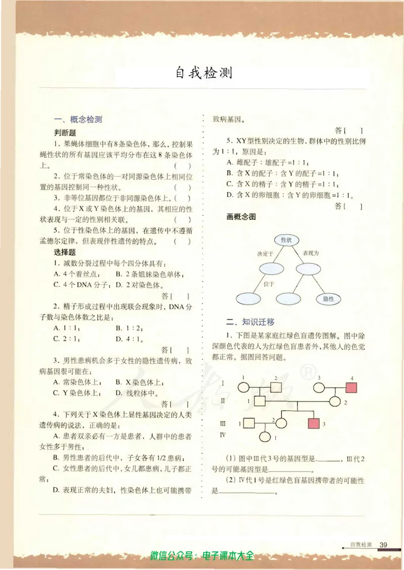 必修2《遗传与进化》_高中三年全科资料_高中_高中电子教材_旧教材_高中生物（人教旧版）_高中生物必修1-3（3本）