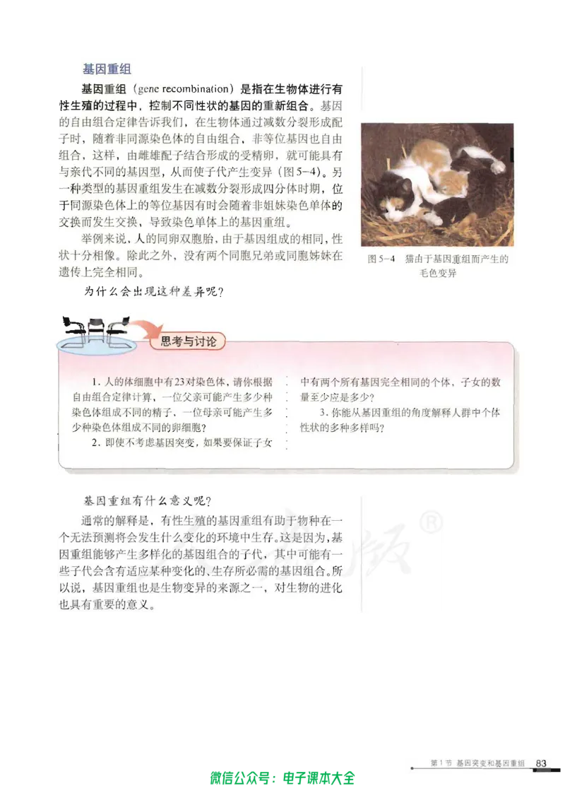 必修2《遗传与进化》_高中三年全科资料_高中_高中电子教材_旧教材_高中生物（人教旧版）_高中生物必修1-3（3本）