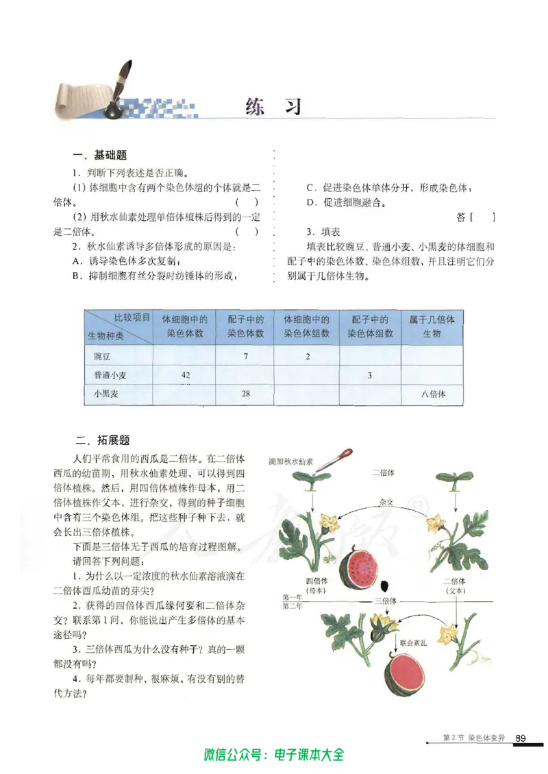 必修2《遗传与进化》_高中三年全科资料_高中_高中电子教材_旧教材_高中生物（人教旧版）_高中生物必修1-3（3本）