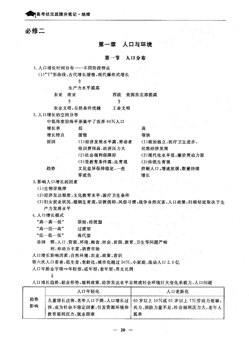 地理高考状元班提分笔记._高中三年全科资料_高中_高中1_《高考状元班提分笔记》
