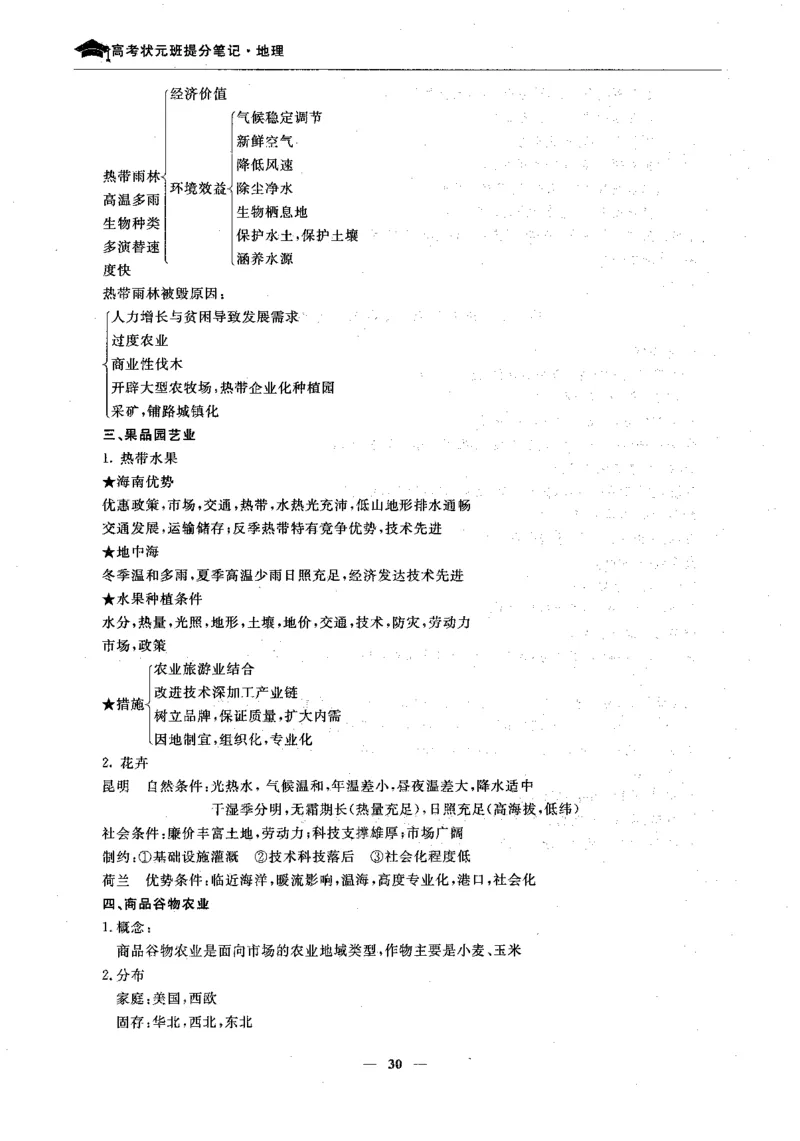 地理高考状元班提分笔记._高中三年全科资料_高中_高中1_《高考状元班提分笔记》
