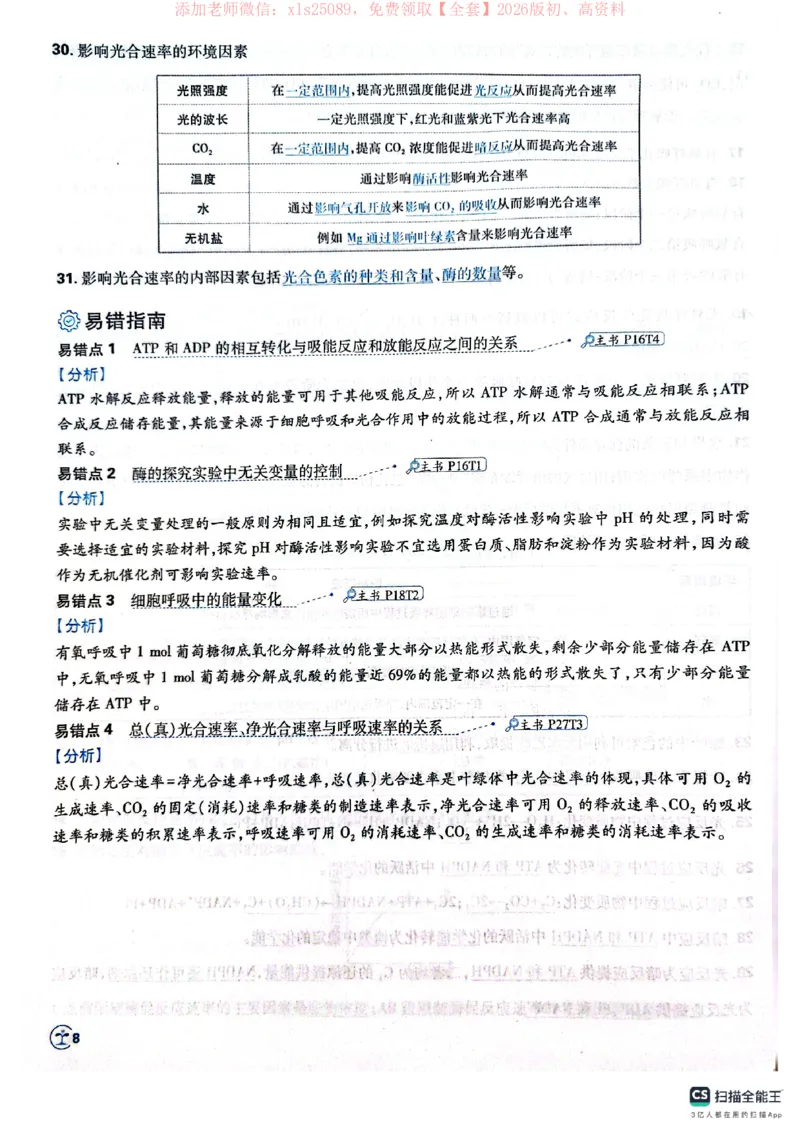 必刷小题&mdash;&mdash;生物狂K_高中三年全科资料_高中_高中1_理想树2026版高考《必刷小题》8科全套_2026版理想树高考必刷小题生物