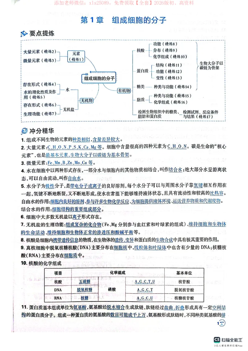 必刷小题&mdash;&mdash;生物狂K_高中三年全科资料_高中_高中1_理想树2026版高考《必刷小题》8科全套_2026版理想树高考必刷小题生物