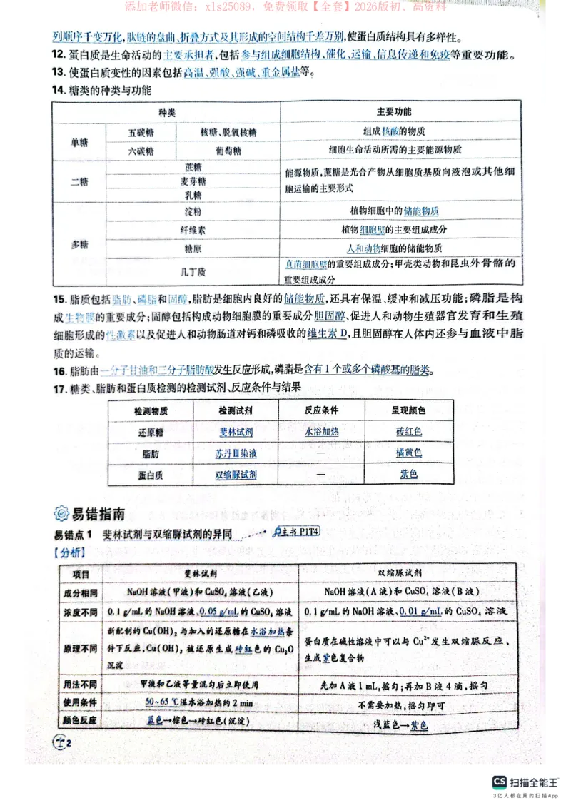 必刷小题&mdash;&mdash;生物狂K_高中三年全科资料_高中_高中1_理想树2026版高考《必刷小题》8科全套_2026版理想树高考必刷小题生物
